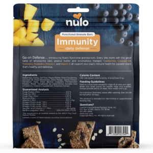 Nulo Functional Granola Immunity Blueberry & Mango Dog Treats 10 oz For Sale