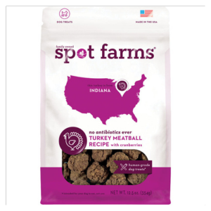 Spot Farms Turkey Meatball Recipe with Cranberries Dog Treats 12.5 oz Bag Online