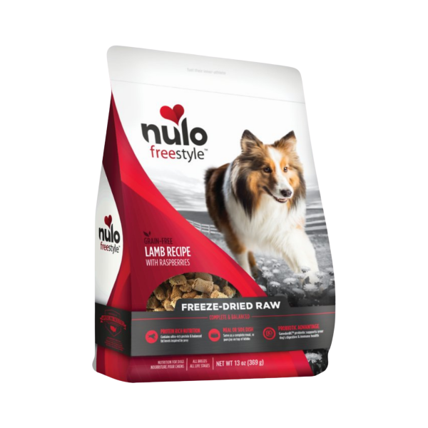 Nulo Freestyle Grain-Free Lamb with Raspberries Recipe Freeze-Dried Dog Food For Discount