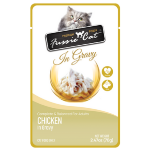 Fussie Cat Premium Chicken in Gravy Wet Cat, 2.47-oz Pouch Online