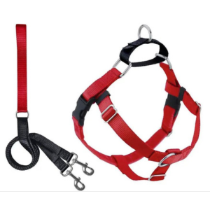 2 Hounds Design Freedom No-Pull Dog Harness With Leash Red on Sale