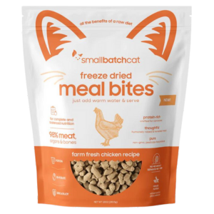 Small Batch Freeze Dried Chicken Bites Meal Cat Food 10 oz For Discount